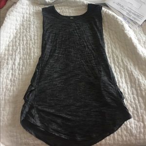 LULU LEMON TANK with criss cross side detail